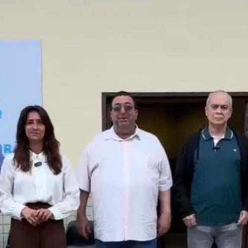 Katia Miki, Munir Neto e Macrei anunciam atendimento do Saae-VR na Secretaria da Califórnia